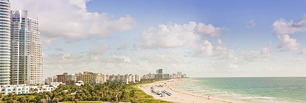 istock Scenic panorama of Miami beach and waterfront 480705572