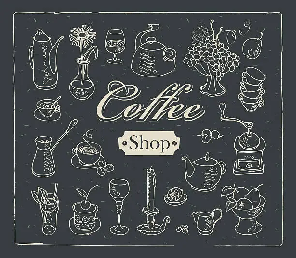 Vector illustration of coffee shop