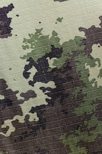 istock Military vegetato camouflage rip-stop fabric texture background 480710400