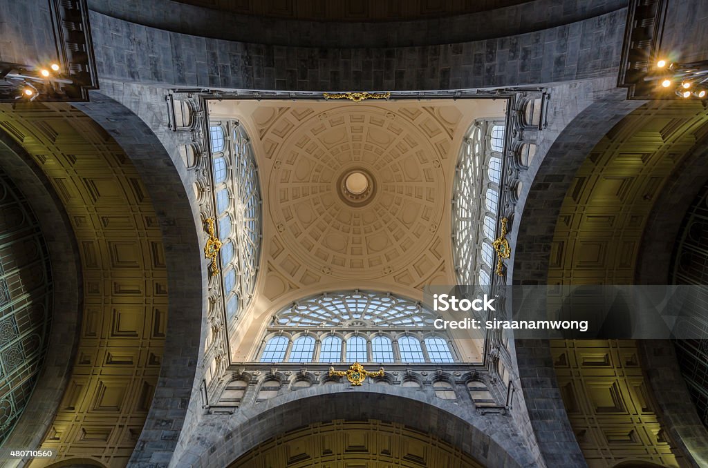 Beautiful Ceiling of Antwerp Central Station Beautiful Ceiling of Antwerp Central Station in Antwerp, Belgium 2015 Stock Photo