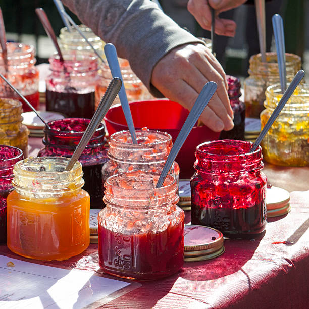 istock Fresh fruit jams and jellies 480710870