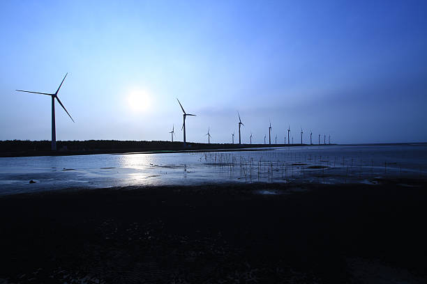 istock Wonderful Sunset at Gaomei wetlands, Taichung, Taiwan 480711556