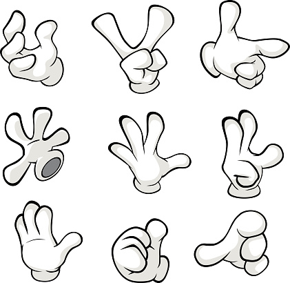 ✓ Hands in gloves cartoon Stock Photos ✓ Hands in gloves cartoon Stock Photos