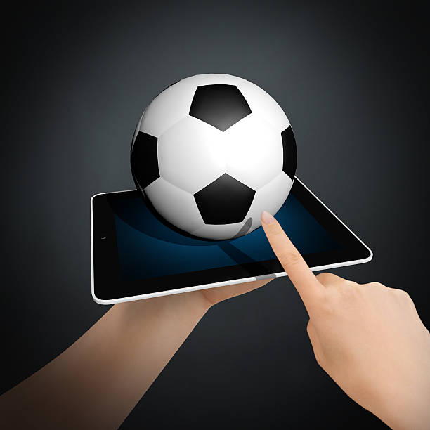 virtual soccer game - online fußball 個照片及圖片檔