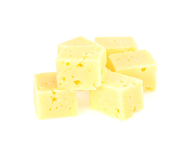 istock Swiss cheese isolated on white background 480715581