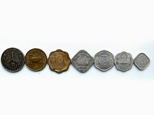 istock Different types of Indian currency, Antique coins 480715759