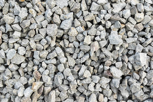 Background of stone rubble large fraction gray horizontal orientation