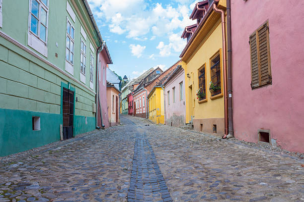 istock Street in Sighisoara, Transylvania 480724924