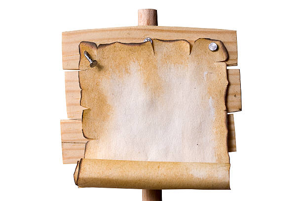 istock Wooden Pointer with Grunge paper 480725166