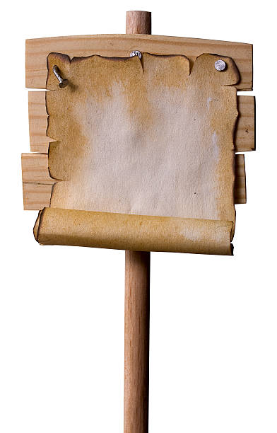 istock Wooden Pointer with Grunge paper 480725200
