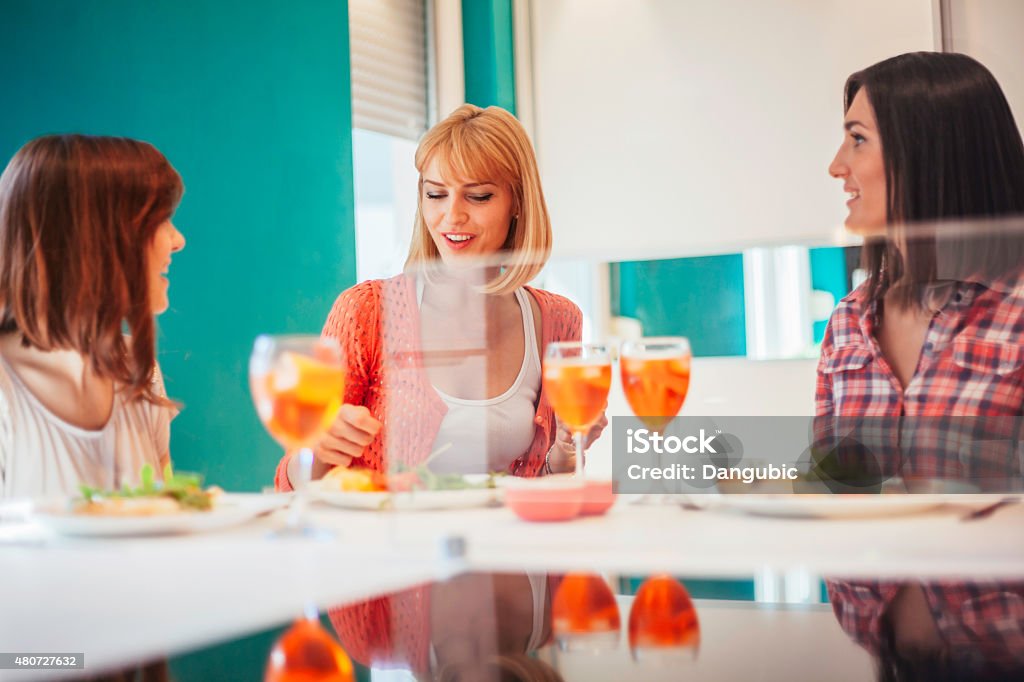 เพื่อนหญิงเ เพื่อนหญิงเข้าสังคมที่บ้าน - ไม่มีค่าลิขสิทธิ์ 2015 ภาพสต็อก