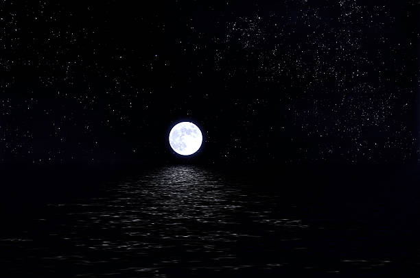 istock Moon in the sky with stars 480727702