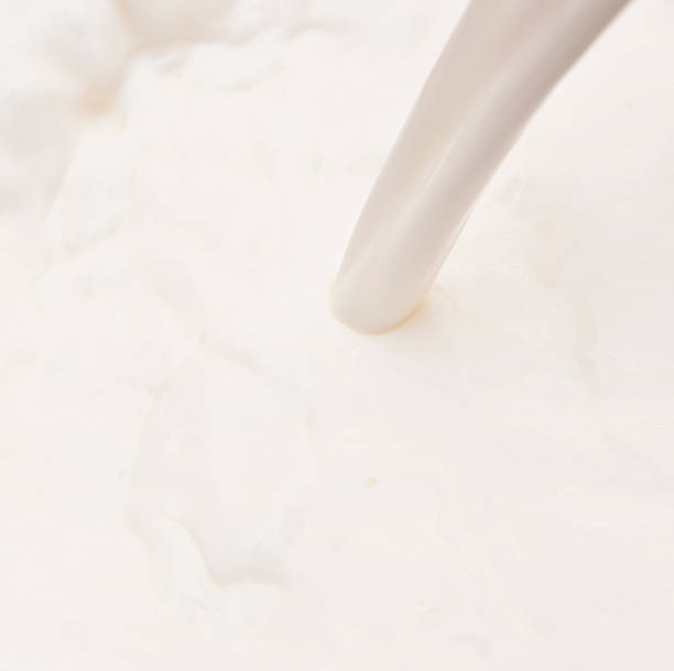 pouring milk splash