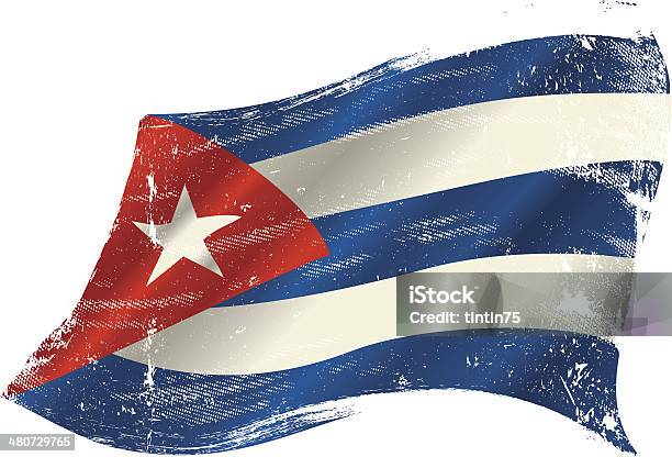 Ilustración de Grunge De Bandera Cubana y más Vectores Libres de Derechos de Bandera cubana - Bandera cubana, Vector, Bandera