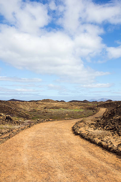 istock Curvy path on Island of Los Lobos, Canary Islands 480731877