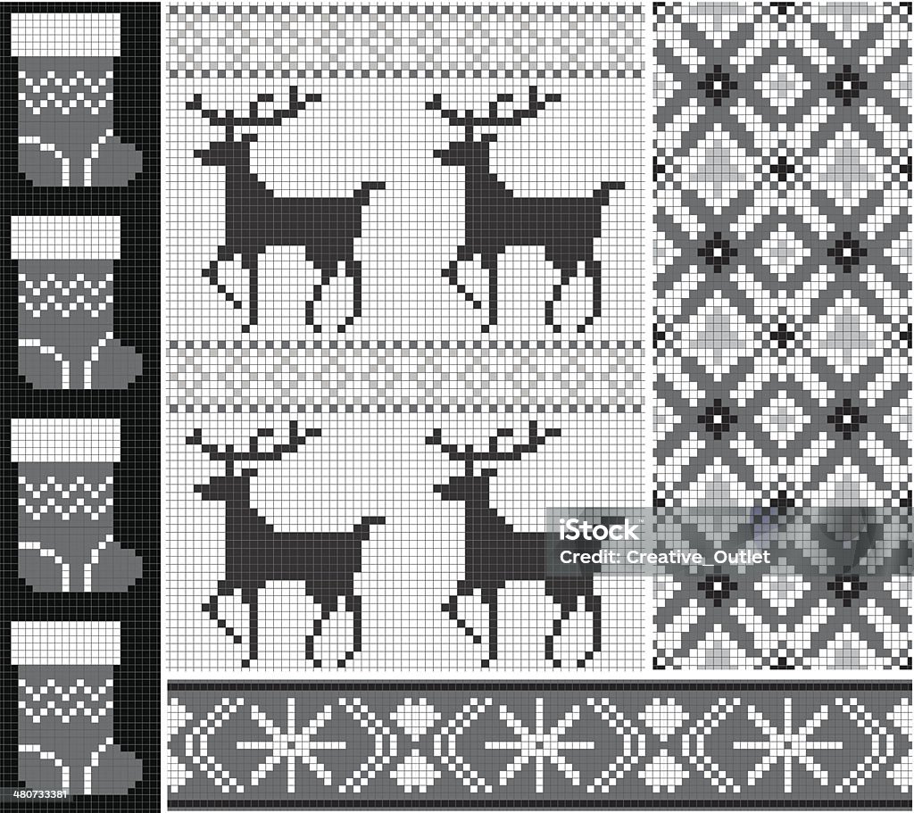 Knit Pattern Stock Knit Pattern Stock Illustration - Download Image Now - Animal Markings ...