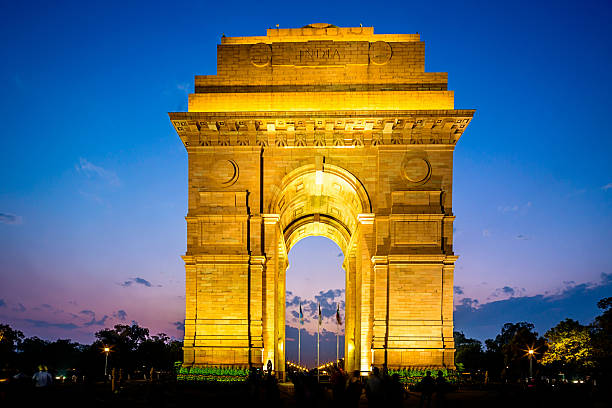 istock Delhi India Gate at Night 480733797