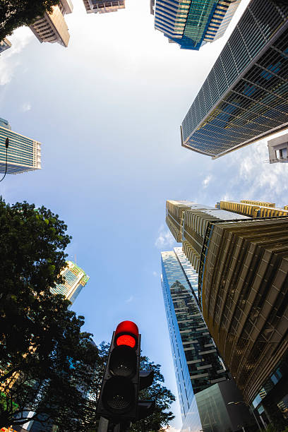 istock Fish-eye View of the Singapore Skyline 480736561