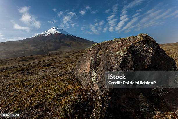 Cotopaxi And Rock Stock Photo - Download Image Now - 2015, Activity, Adventure