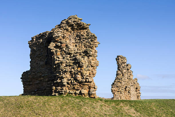 Wakefield, Yorkshire - February 15, 2013: Sandal Castle ruins.