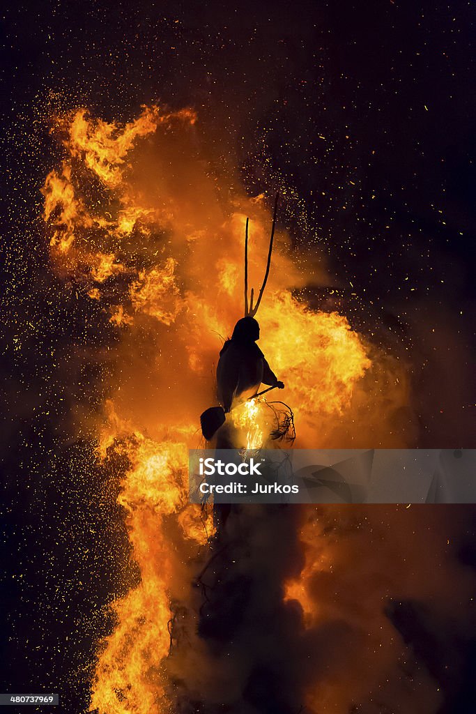 Holzfeuer - Lizenzfrei Dreikönigsfest Stock-Foto