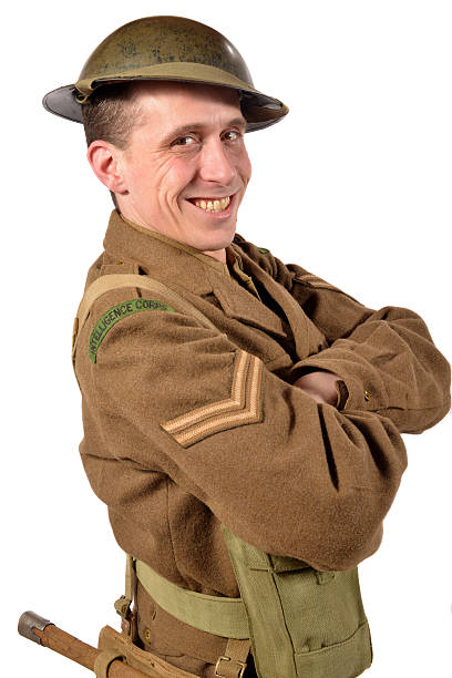 istock an English soldier is happy 480738147