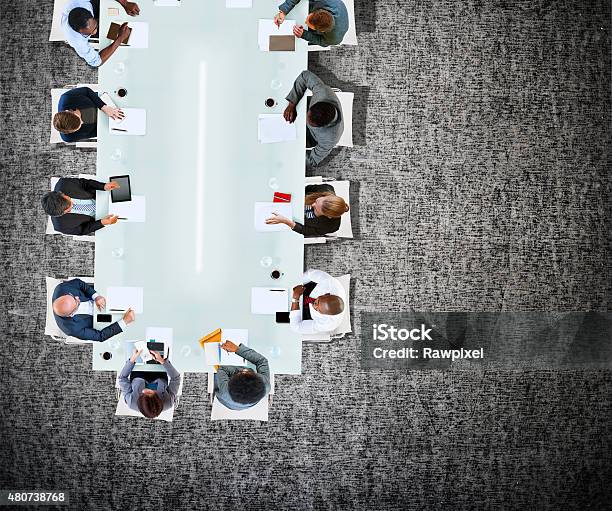 Business Team Board Room Meeting Discussion Strategy Concept Stock Photo - Download Image Now