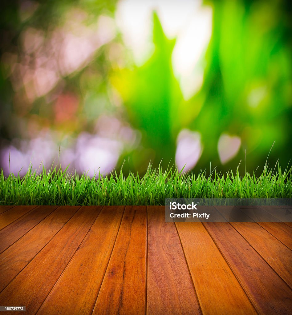 Sàn Gỗ Và Cỏ Xanh Trên Nền Bokeh Thiên Nhiên Trái Tim Hình ảnh Sẵn ...