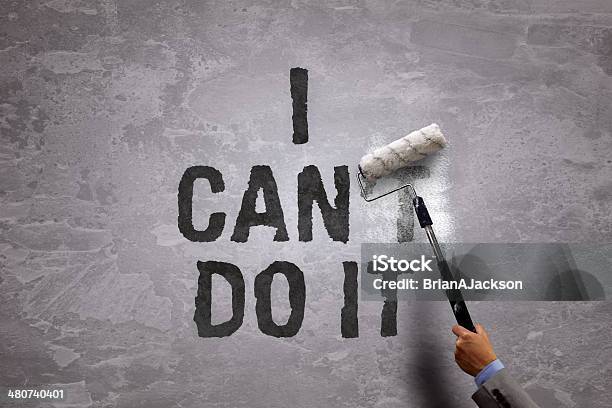 I Can Do It Stock Photo - Download Image Now - Covering, Paint Roller, Painting - Activity