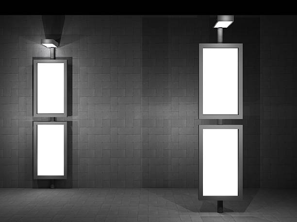 istock illustration of a advertising panel at night 480743575