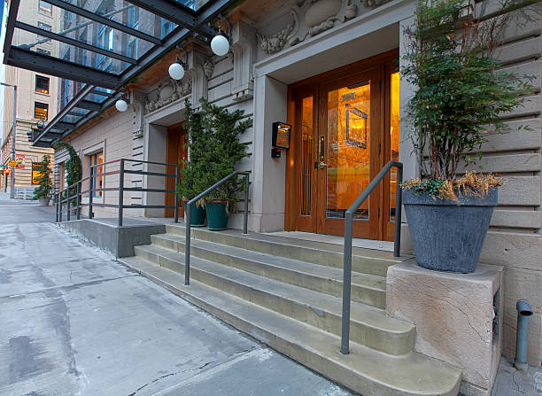 istock Entrance door in a modern luxury building 480747817