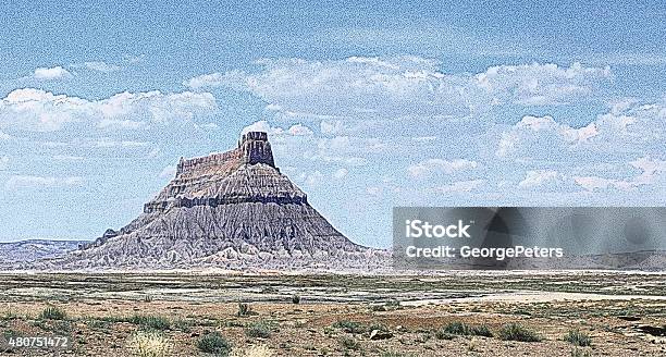 Giant Solitary Butte Southwest Usa Stock Illustration - Download Image Now - Utah, Vector, Wild West
