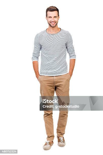 Confident And Stylish Stock Photo - Download Image Now - Men, Full Length, White People