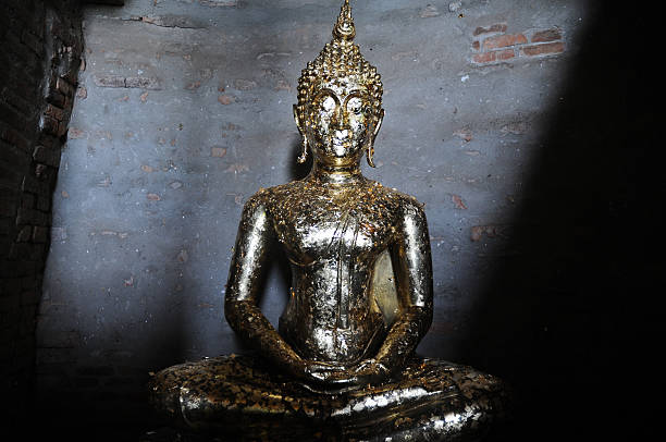 istock Golden Buddha statue body 480754882