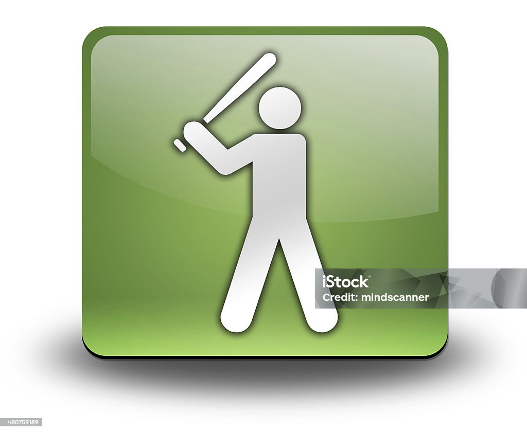 Ícone, botão, pictograma de Basebol - Royalty-free Basebol Ilustração de stock