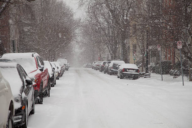 Śnieg street – zdjęcie