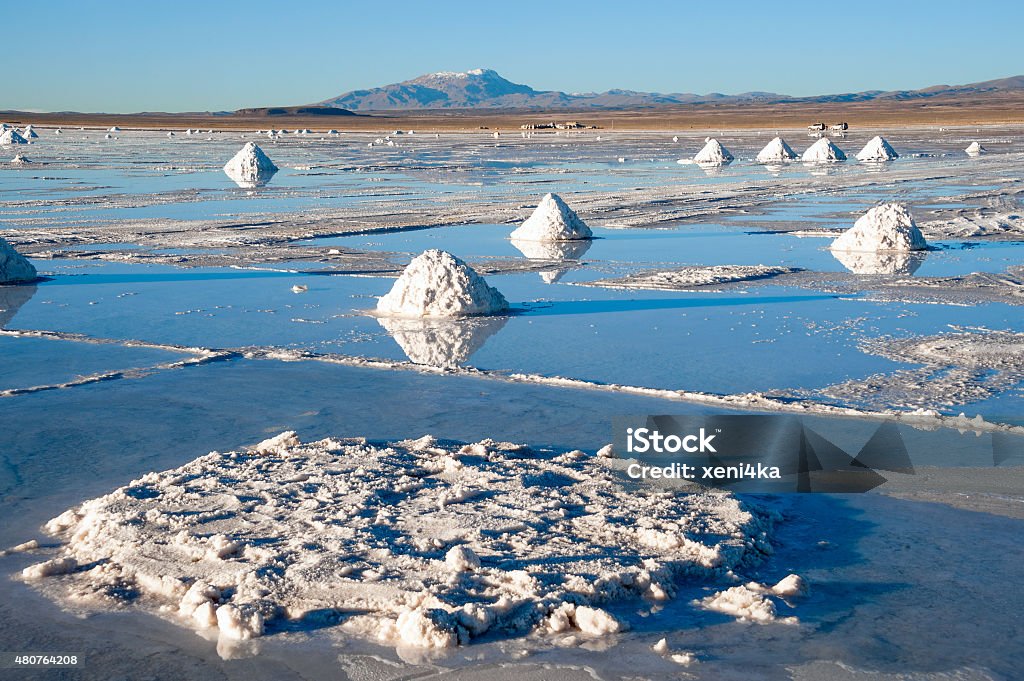 Salt lake Uyuni in Bolivia Lithium Stock Photo