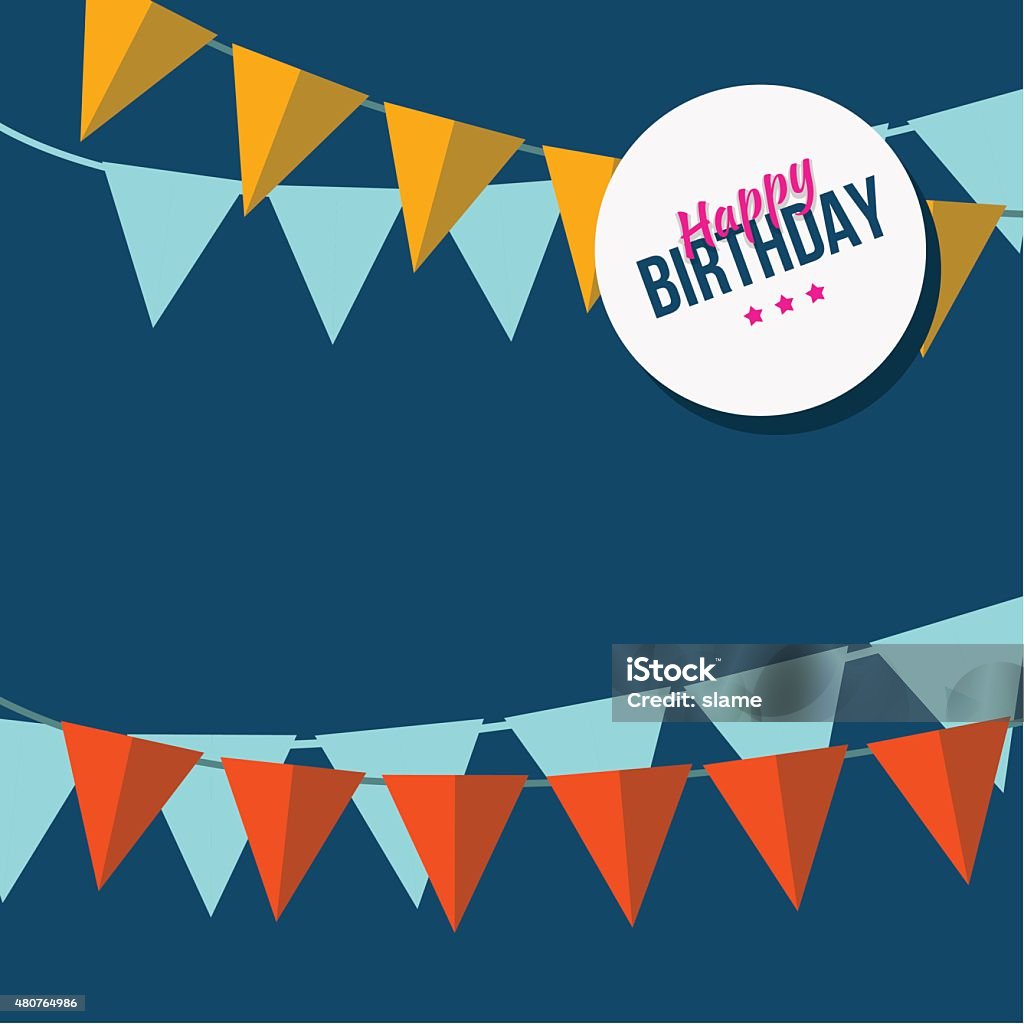 Party Flags Example Party Flags Stock Illustration - Download Image Now - 2015, Anniversary ...