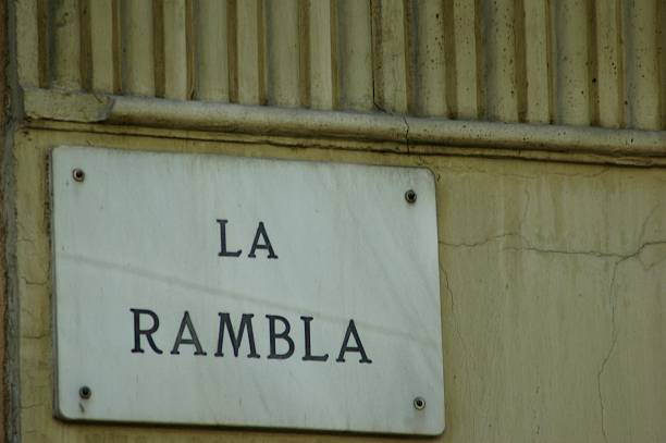 istock Street Sign of La Rambla 480771376