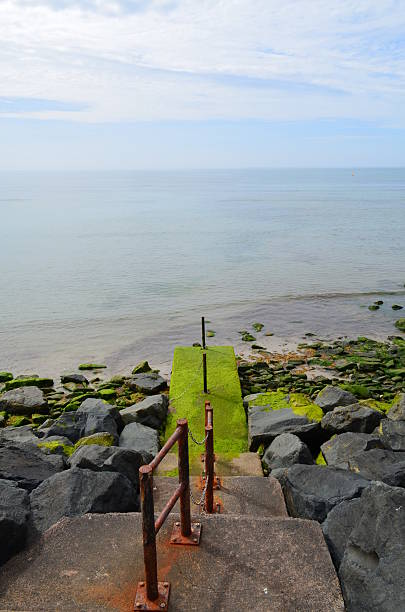 istock Jetty steps leading to the seashore. 480774188