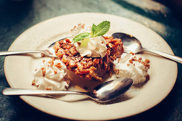 Southern Pecan pie stock photo