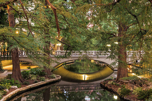 리버 워크 san antonio, texas - san antonio riverwalk downtown district river 뉴스 사진 이미지