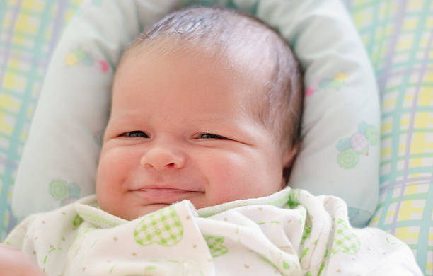 istock Beautiful newborn baby smiling 480775866