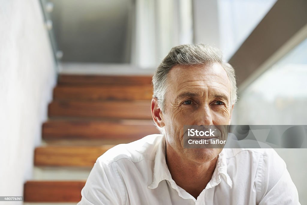 Nehmen Sie sich einen moment nur zu denken - Lizenzfrei Männer Stock-Foto