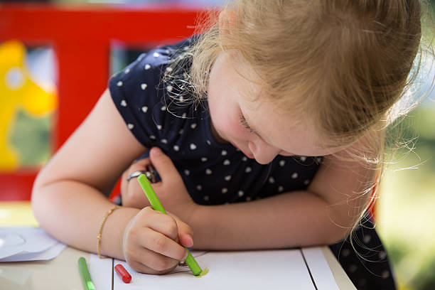 istock Girl coloring with pastel 480778062
