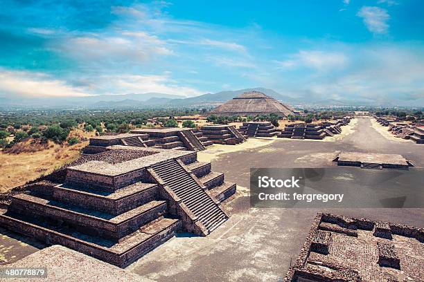 Teotihuacan Mexico Pyramid Of The Sun Stock Photo - Download Image Now - Ancient, Ancient Civilization, Archaeology