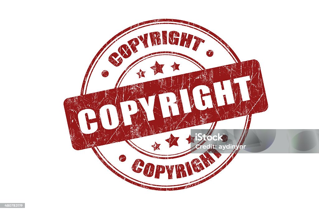 Copyright sello de caucho - Foto de stock de Clip Art libre de derechos