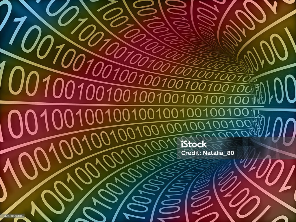 Binary Background High Resolution High Resolution 3d Rendered Binary Tunnel For Backgrounds Stock Photo ...