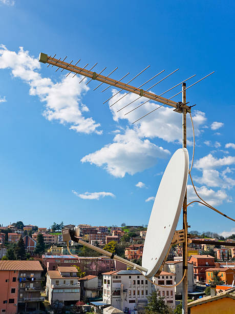 istock TV antennas on buildings 480784881