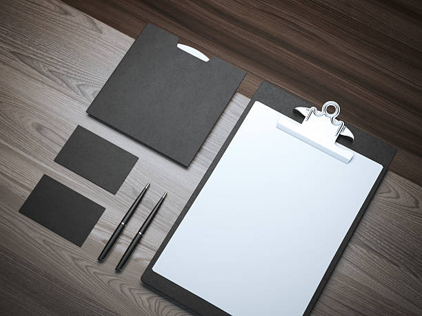 istock Branding mockup on the wooden table 480785122